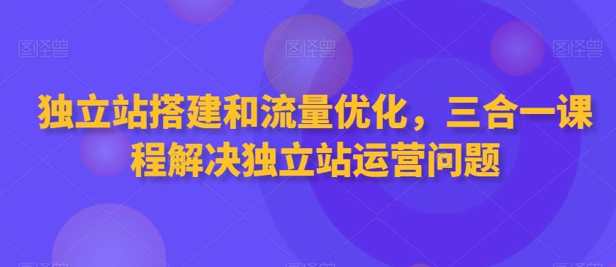 独立站搭建和流量优化，三合一课程解决独立站运营问题-Ai创业网
