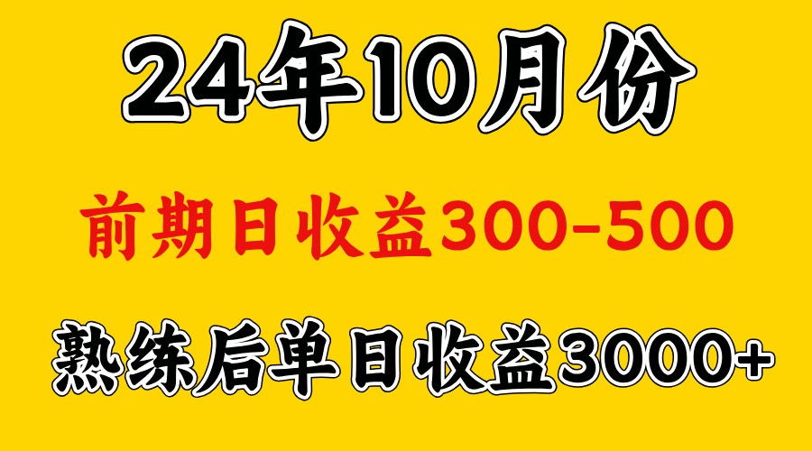 高手是怎么赚钱的.前期日收益500+熟练后日收益3000左右-Ai创业网