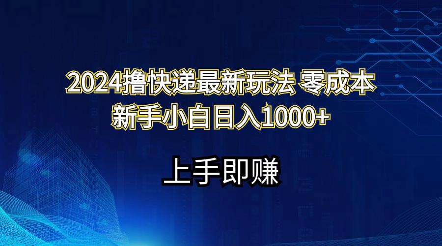 2024撸快递最新玩法零成本新手小白日入1000+-Ai创业网