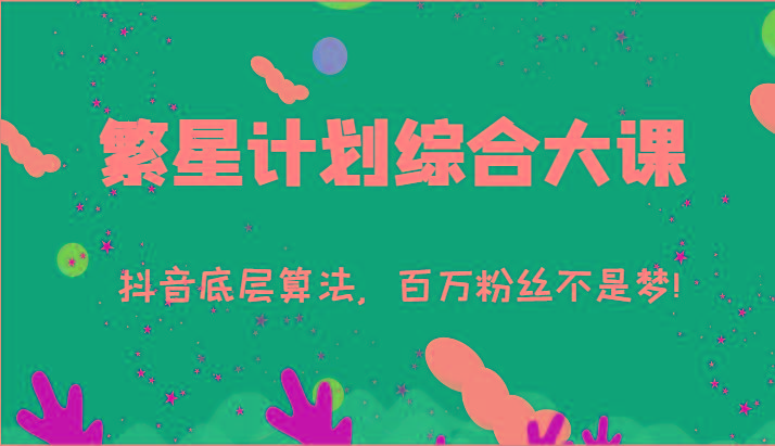 2024繁星计划综合大课：抖音底层算法，百万粉丝不是梦!(77节)-Ai创业网