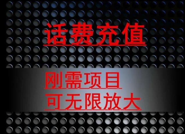 最新蓝海项目，刚需赛道，95折充话费月入5位数-Ai创业网
