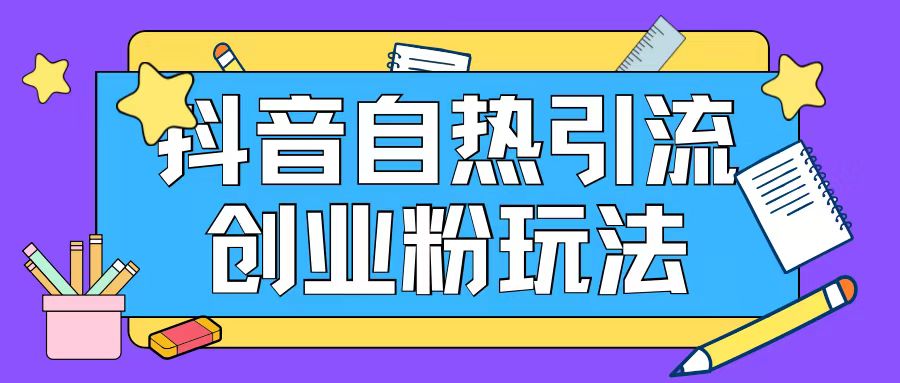 抖音引流创业粉自热玩法日引200+精准粉-Ai创业网