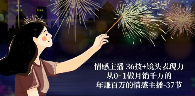 情感主播 36技+镜头表现力：从0~1做月销千万的，年赚百万的情感主播-37节-Ai创业网