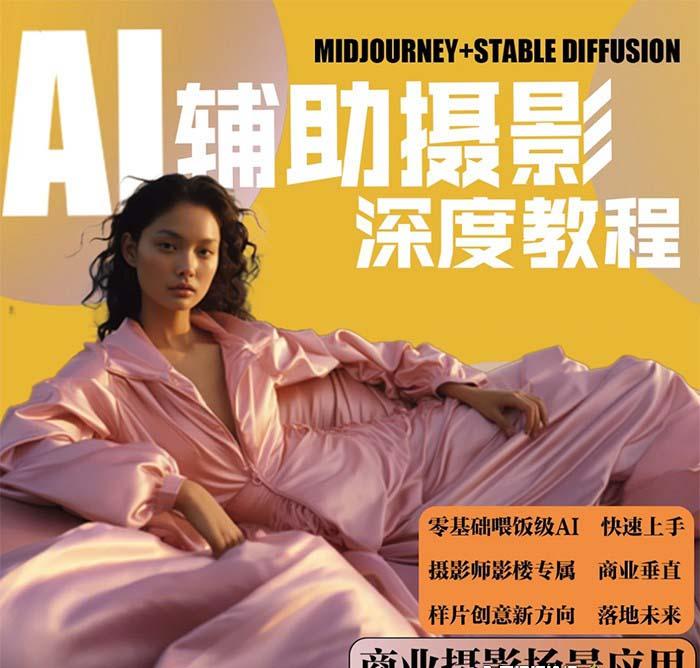 (8727期)2024年AI辅助摄影人工智能商业应用摄影课程(37节课)-Ai创业网