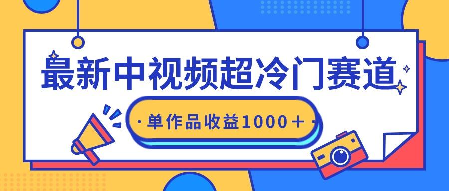 (9275期)最新中视频超冷门赛道，轻松过原创，单条视频收益1000＋-Ai创业网
