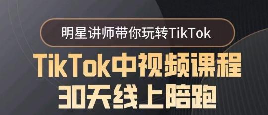 TikTok中视频课程30天线上陪跑，明星讲师带你玩转TikTok-Ai创业网
