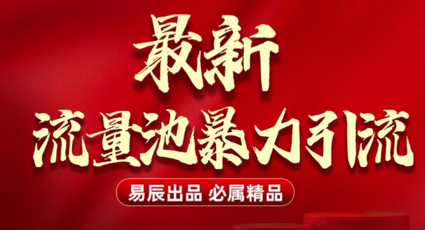 最新“流量池”无门槛暴力引流(全网首发)日引500+-Ai创业网