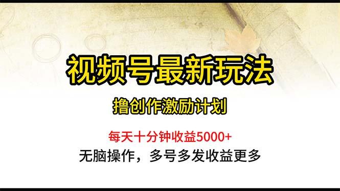 视频号最新玩法，每日一小时月入5000+-Ai创业网
