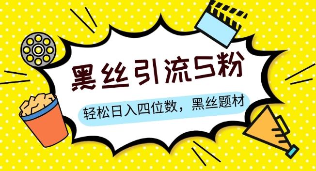 S粉变现，轻松日入四位数，黑丝题材+情感话术【揭秘】-Ai创业网