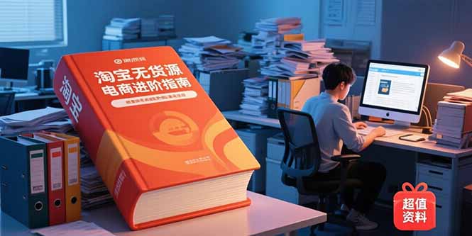 淘宝无货源电商进阶指南，包含新人课、进阶课，配套资料，蓝海选品等-Ai创业网