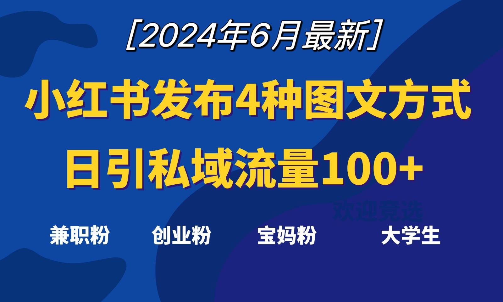小红书发布这4种图文，就能日引私域流量100+-Ai创业网