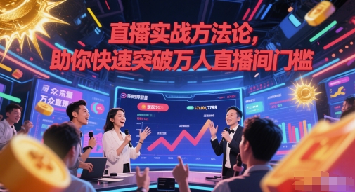 直播实战方法论，助你快速突破万人直播间门槛-Ai创业网