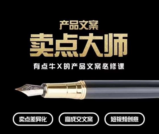 产品文案【卖点大师】高转化电商，有点牛X的产品文案必修课-Ai创业网