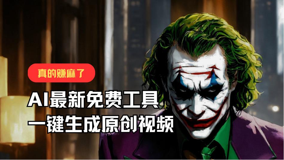 最新免费AI工具，一键生成原创视频，佛系搬运，轻松月入10000+！-Ai创业网