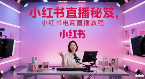 小红书直播秘笈，小红书电商直播教程-Ai创业网
