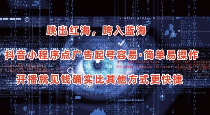 抖音小程序点广告项目，起号容易，简单易操作，开播就见有收益【揭秘】-Ai创业网