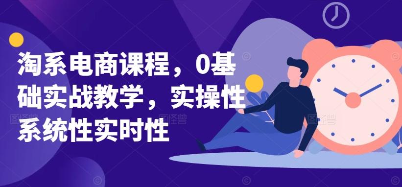 淘系电商课程，0基础实战教学，实操性系统性实时性-Ai创业网
