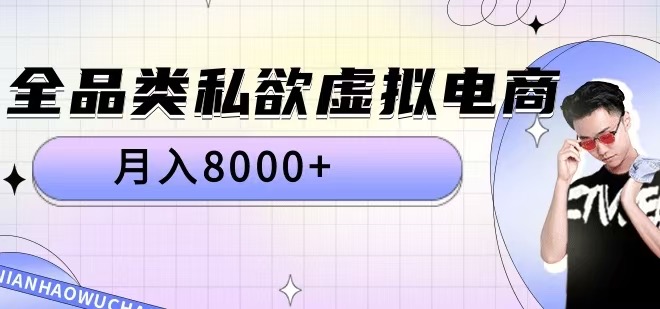 全品类私欲虚拟电商，月入8000+【揭秘】-Ai创业网