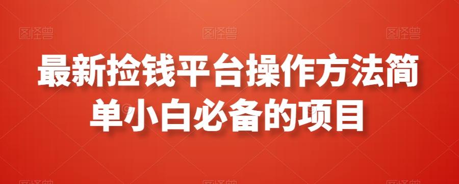 最新捡钱平台操作方法简单小白必备的项目-Ai创业网
