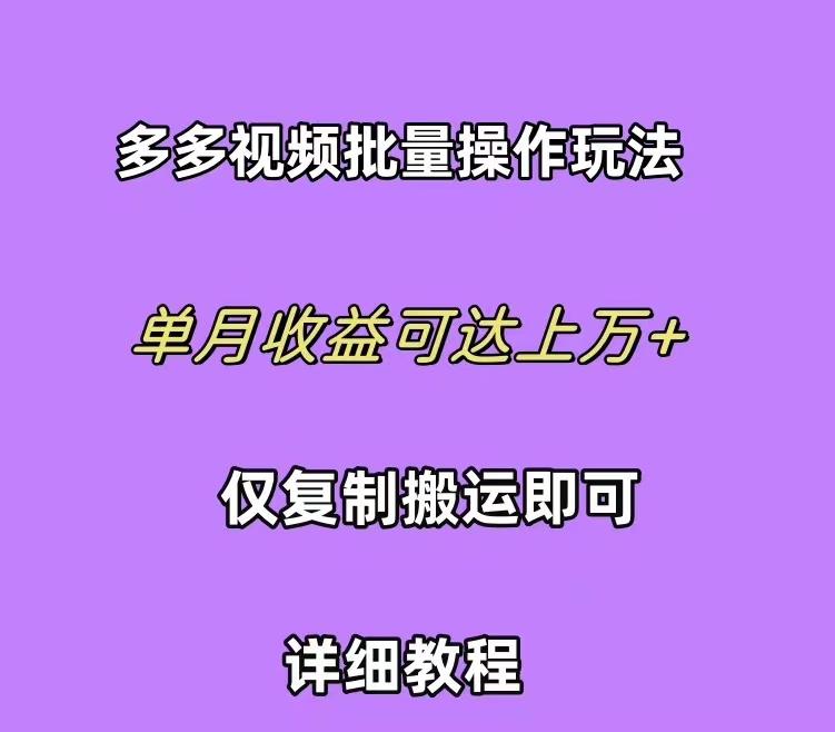 (10029期)拼多多视频带货快速过爆款选品教程 每天轻轻松松赚取三位数佣金 小白必…-Ai创业网