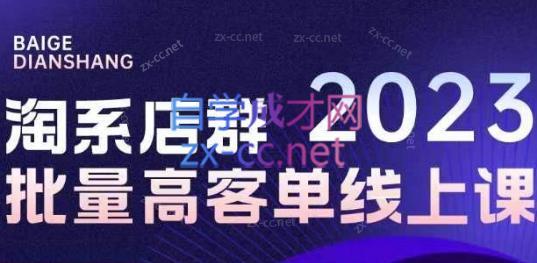 白戈电商·23年淘系批量高客单+24年全域电商矩阵-Ai创业网