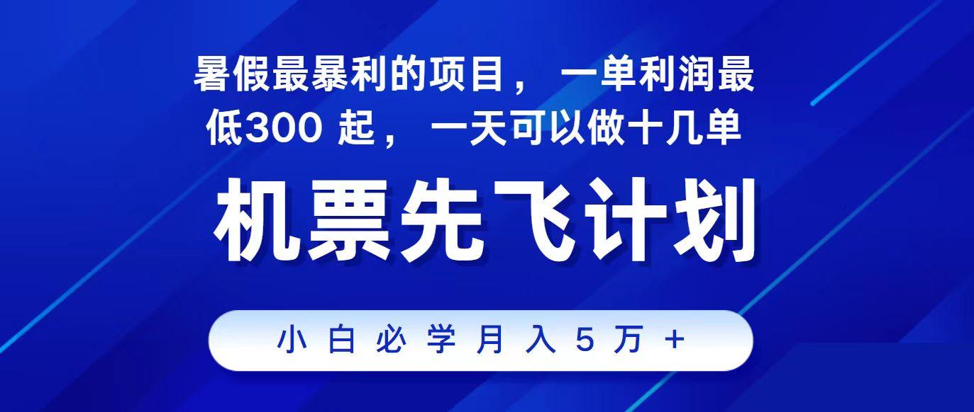 2024最新项目冷门暴利，整个暑假都是高爆发期，一单利润300+，每天可批量操作十几单-Ai创业网