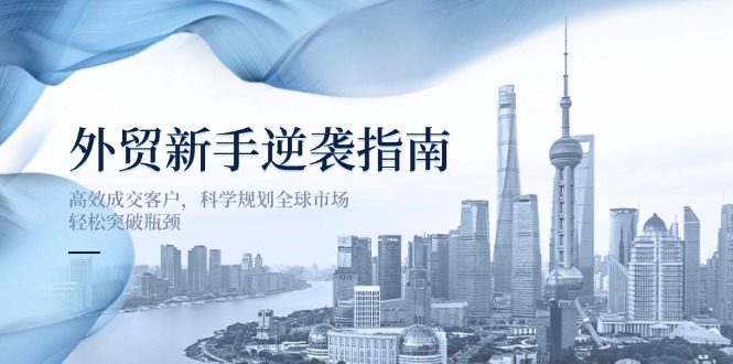 外贸新手逆袭指南：高效成交客户，科学规划全球市场，轻松突破瓶颈-Ai创业网