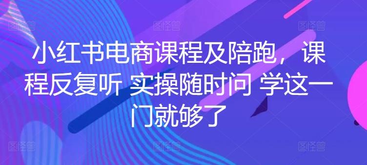 小红书电商课程及陪跑，课程反复听 实操随时问 学这一门就够了-Ai创业网