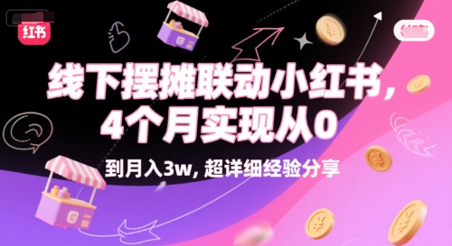 线下摆摊联动小红书，4 个月实现从 0 到月入3w，超详细经验分享-Ai创业网