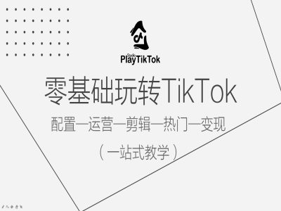 零基础玩转TikTok，配置一运营一剪辑一热门一变现，一站式教学-Ai创业网