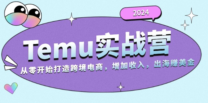 2024Temu实战营：从零开始打造跨境电商，增加收入，出海赚美金-Ai创业网