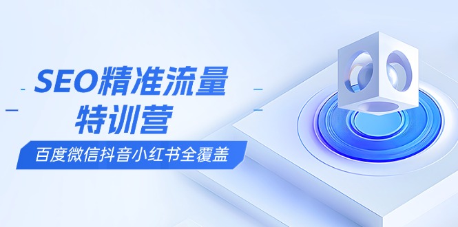 SEO精准流量特训营，百度微信抖音小红书全覆盖，带你搞懂搜索优化核心技巧-Ai创业网