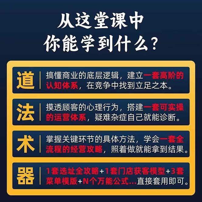 图片[1]-餐饮店盈利实操方法：教你怎样开一家持续能赚钱的餐厅(25节-Ai创业网