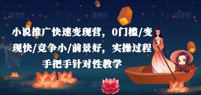 小说推广快速变现营，0门槛/变现快/竞争小/前景好，实操过程手把手针对性教学-Ai创业网
