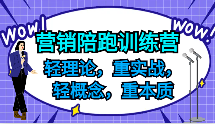 营销陪跑训练营，轻理论，重实战，轻概念，重本质，适合中小企业和初创企业的老板-Ai创业网