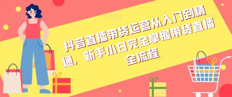 抖音直播带货运营从入门到精通，新手小白完全掌握带货直播全流程-Ai创业网