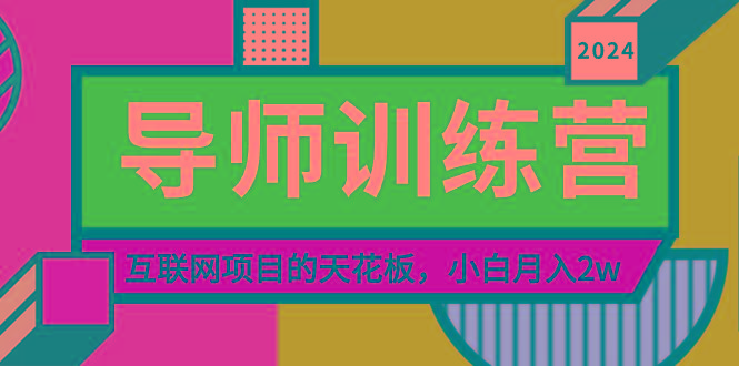 《导师训练营》精准粉丝引流的天花板，小白月入2w-Ai创业网