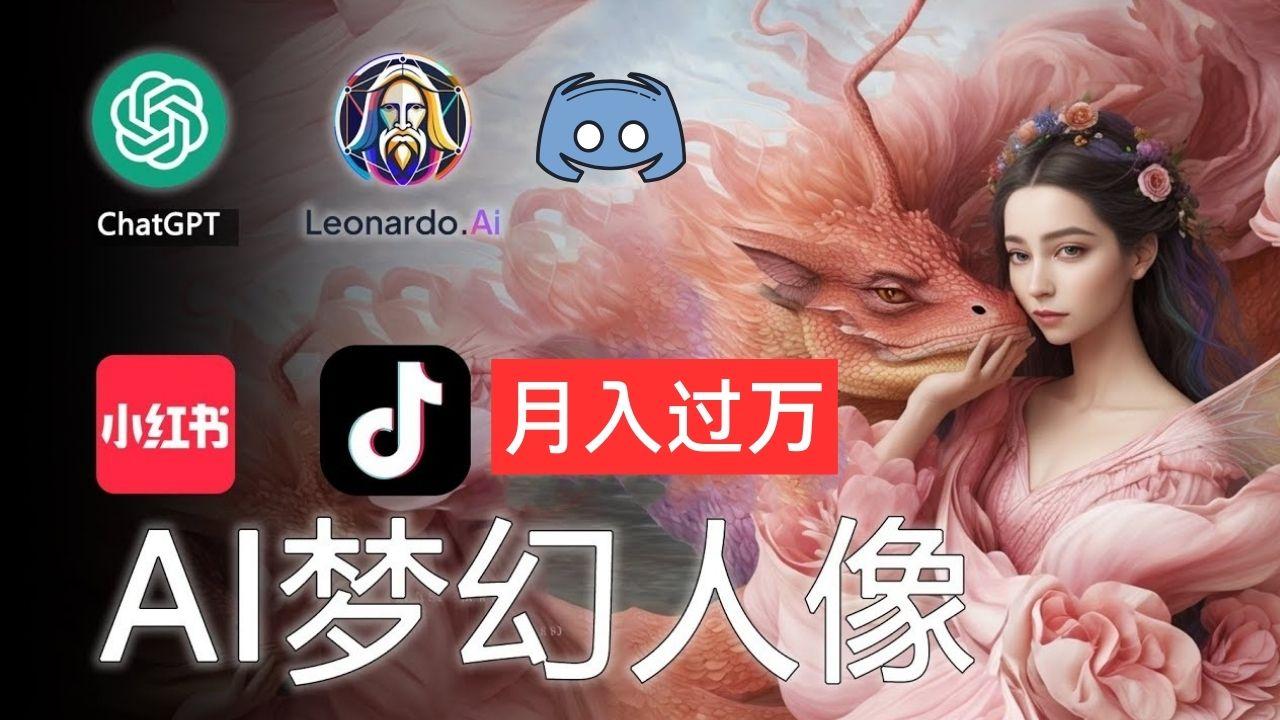 AI摄影梦幻人像：零基础也能月入过万的秘密-Ai创业网