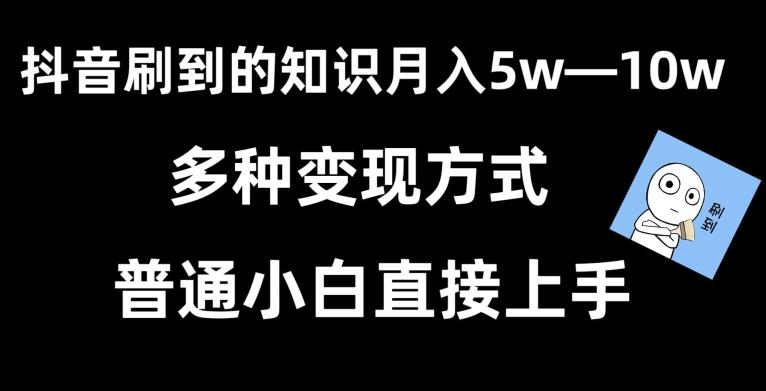 抖音刷到的知识，每天只需2小时，日入2000+，暴力变现，普通小白直接上手【揭秘】-Ai创业网