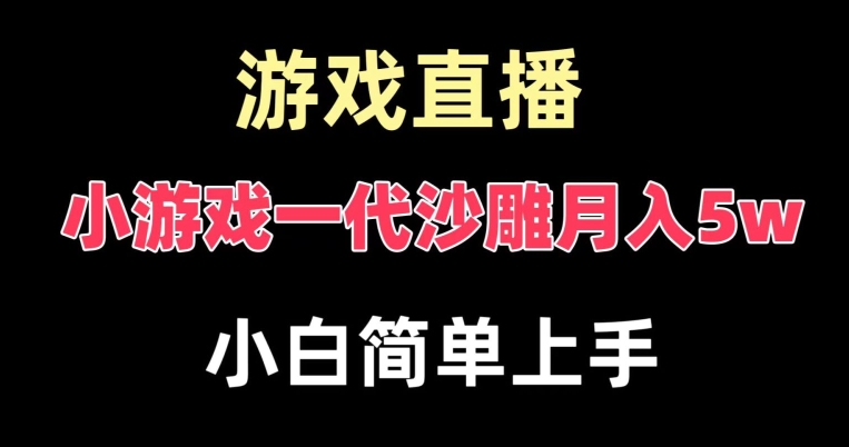 玩小游戏一代沙雕月入5w，爆裂变现，快速拿结果，高级保姆式教学【揭秘】-Ai创业网