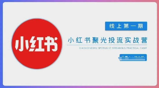 小红书聚光陪跑第一期，教你从0到1玩转小红书聚光投流，搭建小红书付费投流团队，更快的见到效果-Ai创业网