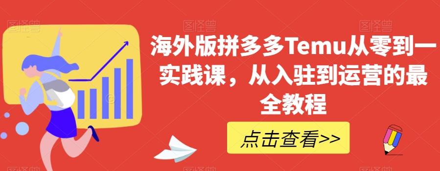 海外版拼多多Temu从零到一实践课，从入驻到运营的最全教程-Ai创业网