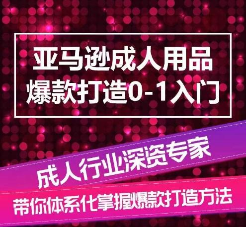 亚马逊成人用品爆款打造0-1入门，系统化讲解亚马逊成人用品爆款打造的流程-Ai创业网