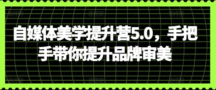 自媒体美学提升营5.0，手把手带你提升品牌审美-Ai创业网