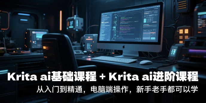 krita ai基础课程+Krita ai进阶课程，从入门到精通，电脑端操作，新手老手都可以学-Ai创业网