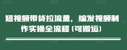 短视频带货拉流量，编发视频制作实操全流程(可搬运)-Ai创业网