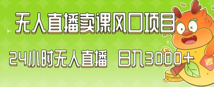 2024最新玩法无人直播卖课风口项目，全天无人直播，小白轻松上手【揭秘】-Ai创业网