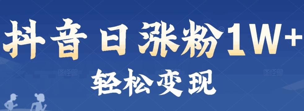 首发抖音新赛道日涨粉1W+轻松变现-Ai创业网