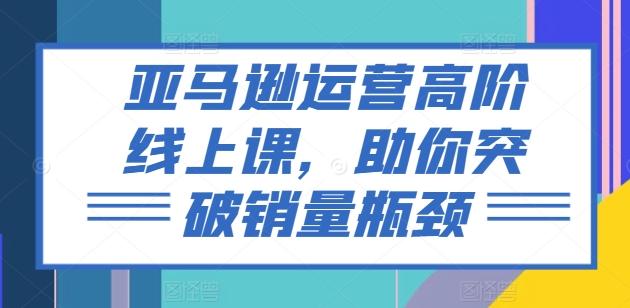 亚马逊运营高阶线上课，助你突破销量瓶颈-Ai创业网