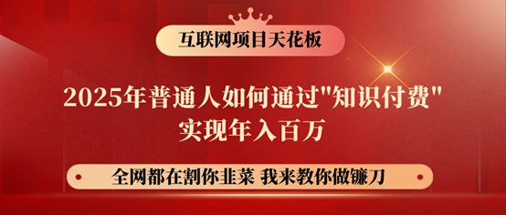 镰刀训练营超级IP合伙人，25年普通人如何通过“知识付费”年入百万！-Ai创业网